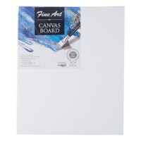 Fine Art White Canvas Board 15.24 cm X 20.32 cm Pack of 8-0