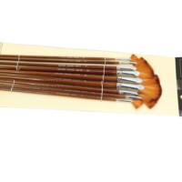 Bomega Fan shape Artist Paint Brush Set Of 9-0