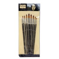 Bomega Round Artist Paint Brush Set Of 9-889