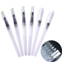 Asint 6Pcs Capacity Soft Watercolor Painting Brush Marker Watercolor Drawing Pen-0