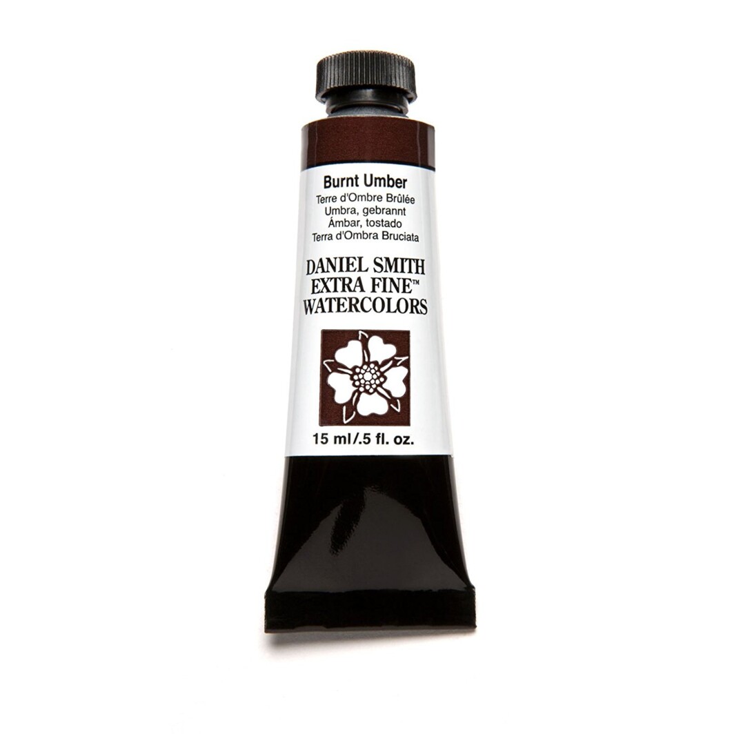 Daniel Smith original Watercolor 15ml Paint Tube, Burnt Umber-0