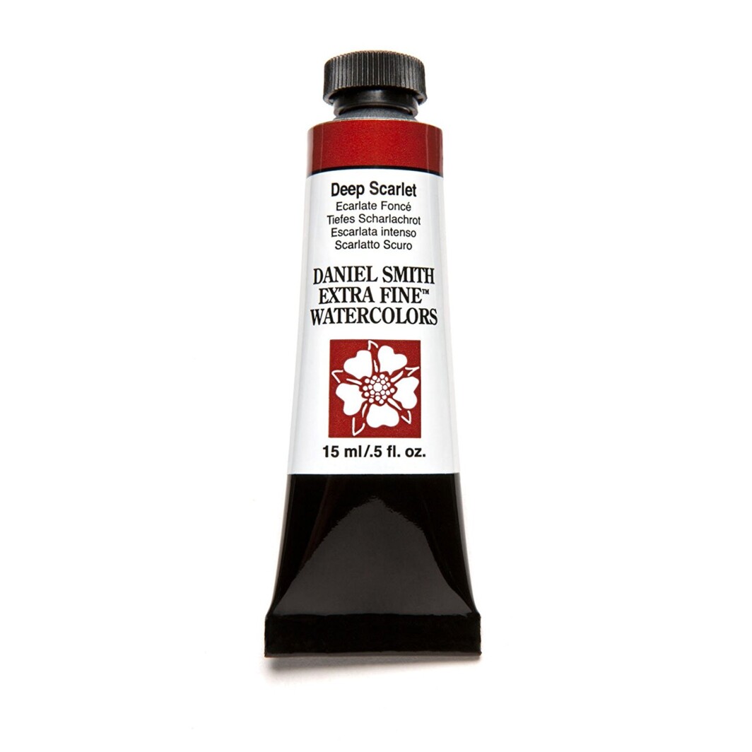 Daniel Smith original Watercolor 15ml Paint Tube, Deep Scarlet-0