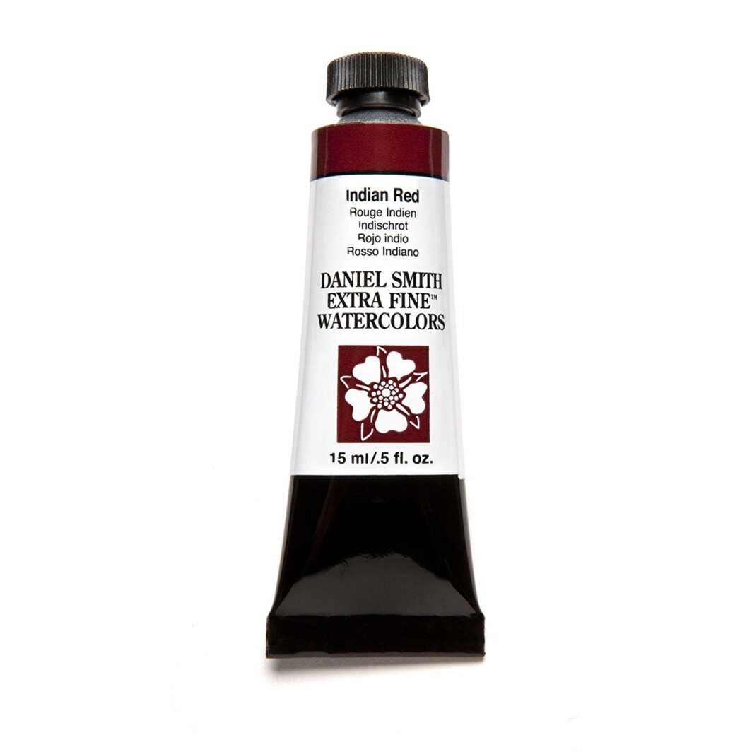 Daniel Smith original Watercolor 15ml Paint Tube, Indian Red-0
