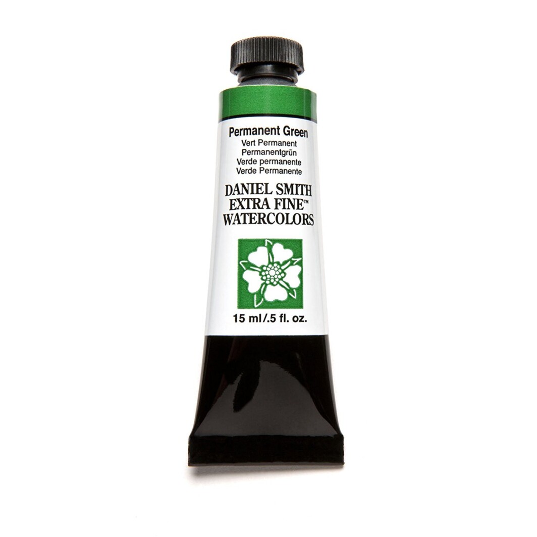 DANIEL SMITH original Watercolor 15ml Paint Tube, Permanent Green-0