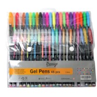 48 Pc Gel Pens Set Color Gel Pens,Glitter, Metallic, Neon Pens Set Good Gift For Coloring Kids Sketching Painting Drawing-0