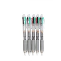 Asint 4 in 1 SET OF 5 Multifunction Ballpoint Pen 0.7 mm Transparent-0