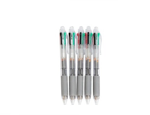 Asint 4 in 1 SET OF 5 Multifunction Ballpoint Pen 0.7 mm Transparent-0