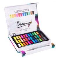 Bianyo Watercolor Paint Set - 36 Watercolors Field Sketch Set-2579
