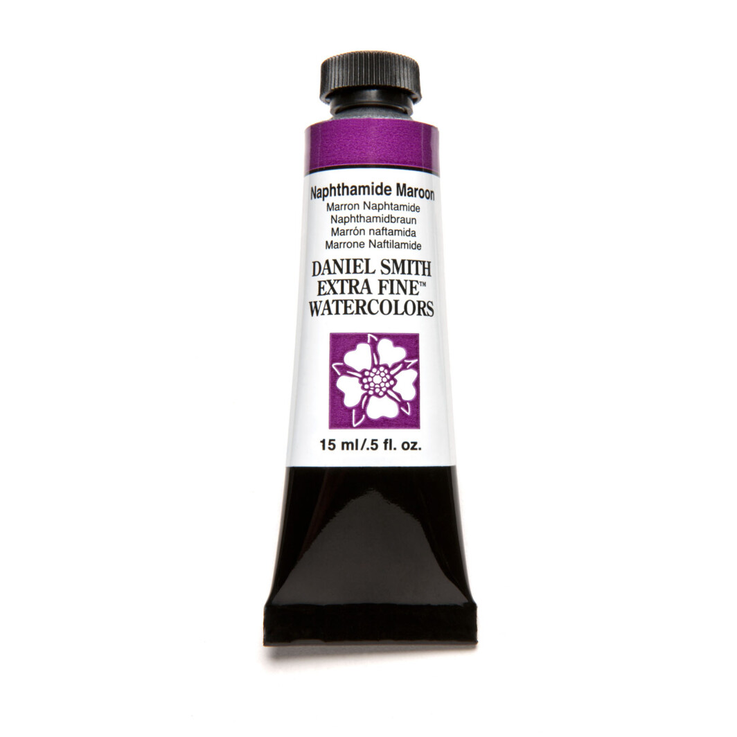 DANIEL SMITH Extra Fine Watercolor Naphthamide Maroon 15ml Tube-0