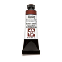 Daniel Smith Extra Fine Watercolor 15ml Paint Tube, Quinacridone, Burnt Orange-0