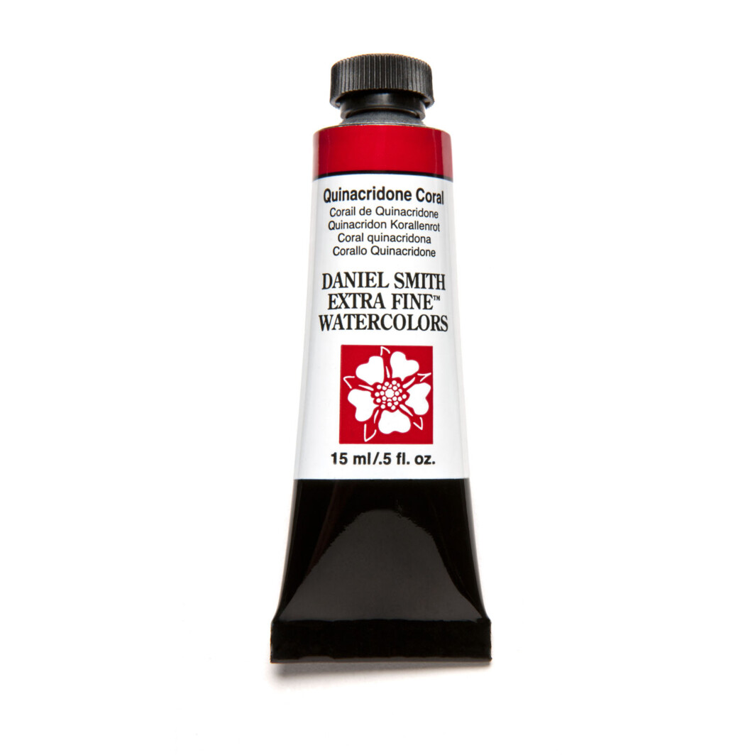 Daniel Smith Extra Fine Watercolor 15ml Paint Tube Quinacridone Coral 15ml-0