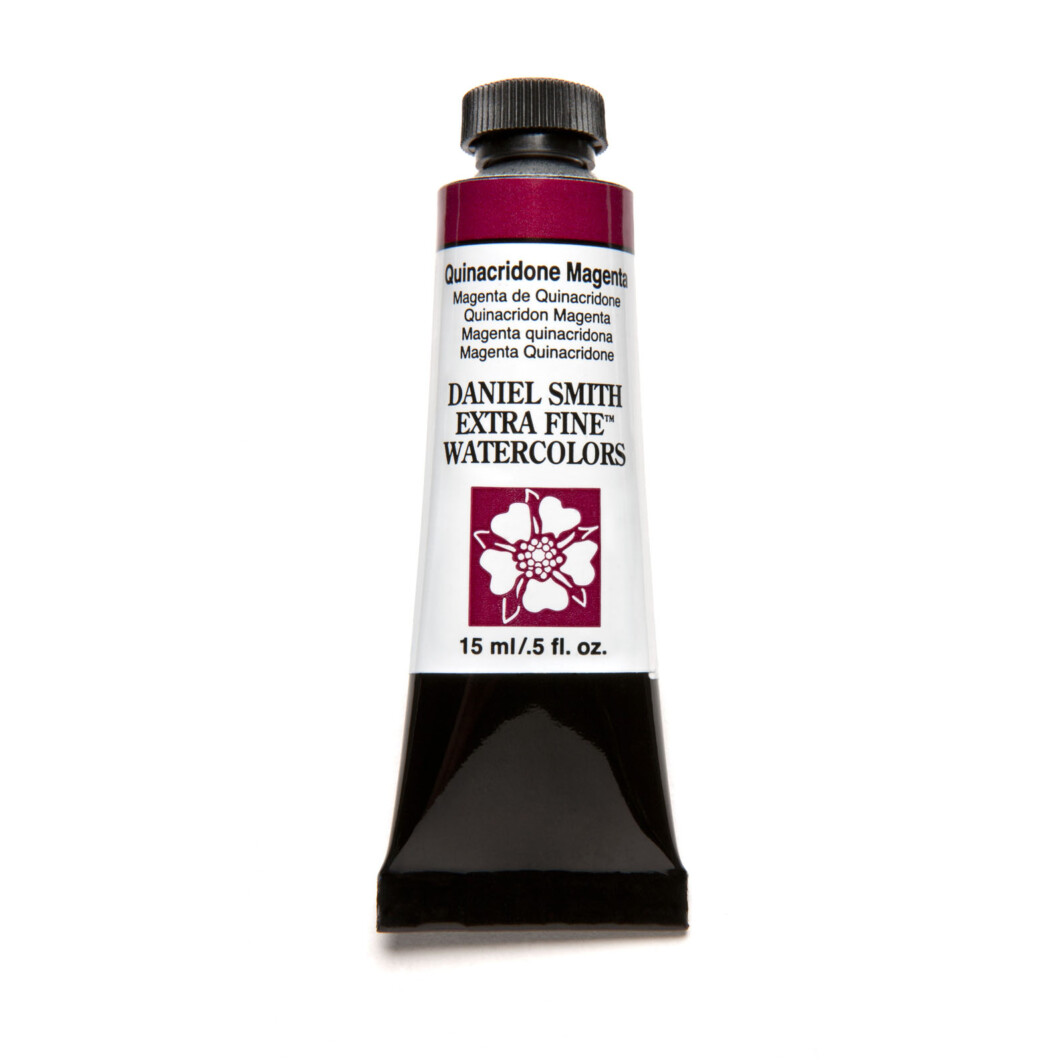 Daniel Smith Extra Fine Watercolor 15ml Paint Tube, Quinacridone, Magenta-0