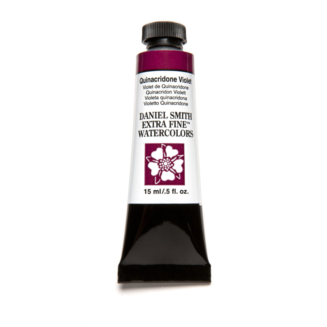 Daniel Smith Extra Fine Watercolor 15ml Paint Tube, Quinacridone, Violet-0