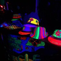 Lovely art products Neon Acrylic Colour Pots, 50ml - Set of 8-2723