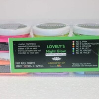 Lovely Art Products Lovely Night Glow Acrylic Colors Set Of 6 ( 50 ml Each )-0