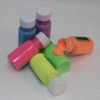 Lovely Art Products Night Glow Acrylic Colors Set of 6 ( 20 ml each )-2710
