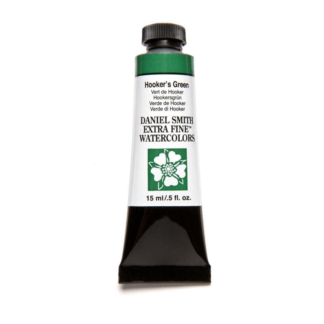 DANIEL SMITH Extra Fine Watercolor 15ml Paint Tube, Hooker's Green-0