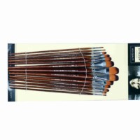 Bomega Filbert Best Artist Paint Brush Set (13 Brushes) for Acrylic, Watercolor Painting by Bomega Artist Brush -0