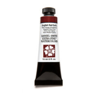 Daniel Smith Extra Fine Watercolor 15ml Paint Tube, English Red Earth-0