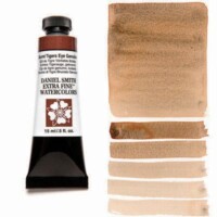 Daniel Smith Extra Fine Watercolor 15ml Paint Tube, Burnt Tiger’s Eye Genuine-0