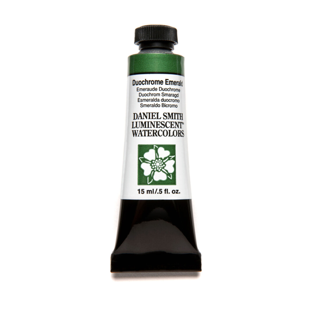 Daniel Smith Extra Fine Watercolor 15ml Paint Tube, Duochrome, Emerald-0