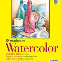 Strathmore (360-111 300 Series Watercolor Pad, 11"x15", 12 Sheets-0