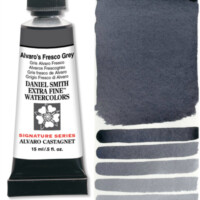 Daniel Smith Extra Fine Watercolor 15ml Paint Tube, Alvaro's Fresco Grey-0