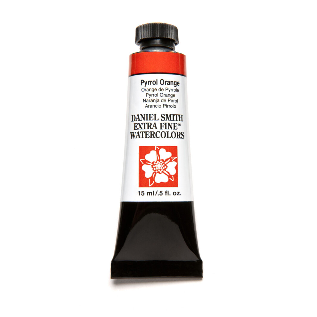 DANIEL SMITH Extra Fine Watercolor 15ml Paint Tube, Pyrrol Orange-0