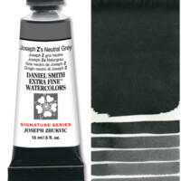 Daniel Smith Extra Fine Watercolor 15ml Paint Tube, Joseph Z's Neutral Grey-0