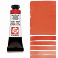 Daniel Smith Extra Fine Watercolor 15ml Paint Tube, Mayan Orange-0