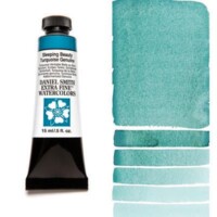 Daniel Smith Extra Fine Watercolor 15ml Paint Tube, Sleeping Beauty Turquoise Genuine-0