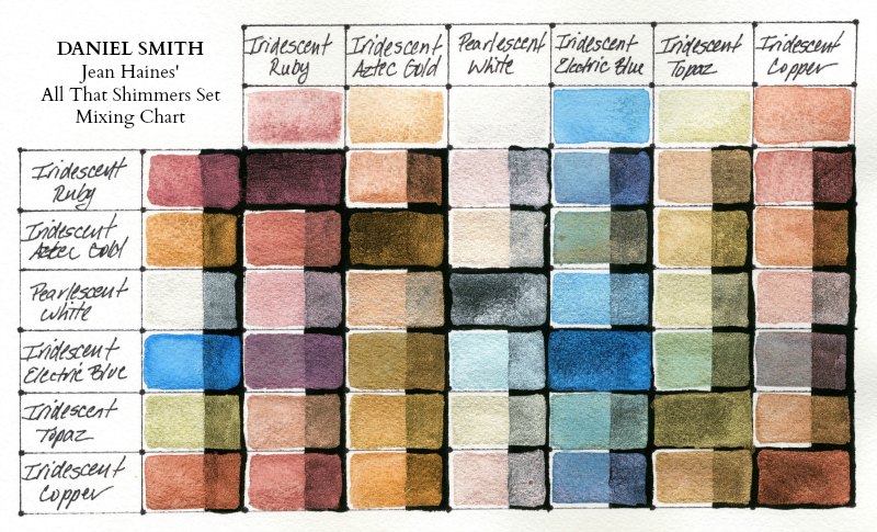 Daniel Smith Jean Haines' All That Shimmers Set of 6 Watercolor Tubes 5 ml-4508
