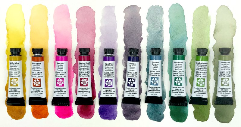 Daniel Smith Jean Haines' Master Artist Set of 10 Watercolor Tubes 5 ml-4507