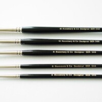 Rosemary 344-6 Designer Rounds Golden Synthetic Brush -4781