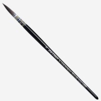 Da Vinci Watercolor Series 498 Casaneo Paint Brush, Round Quill New Wave Synthetics, Size 0-0