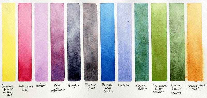 DANIEL SMITH 12 Colors of Inspiration Hand Poured Watercolor Half Pan Set in a Metal Box-5481