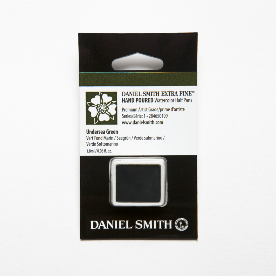 DANIEL SMITH Extra Fine Watercolor Undersea Green Half Pan-0