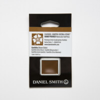 DANIEL SMITH Extra Fine Watercolor Goethite Brown Ochre Half Pan-0