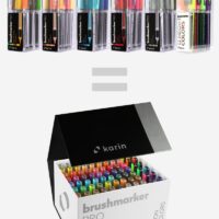 Karin BrushmarkerPRO | MegaBoxPLUS | 72 colours + 3 blenders-6097