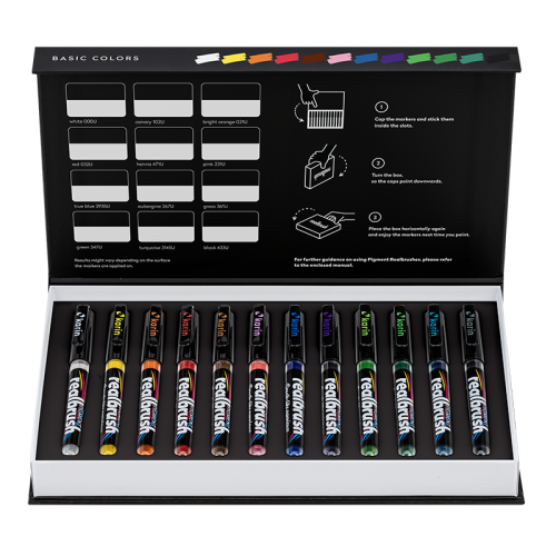 Karin Realbrush PIGMENT Basic Colors Collection 12 Colors Set