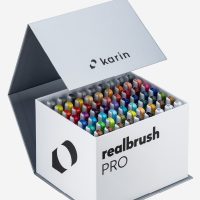 Karin Realbrush PRO Mega Box 60 colors + 3 blenders set
